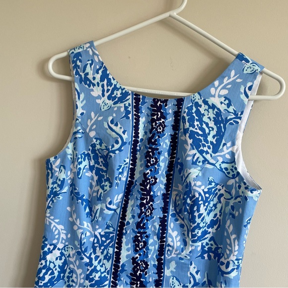 Lilly Pulitzer Mila Stretch Shift Dress - Size 2 - Turtley Awesome - Like New - Picture 10 of 10